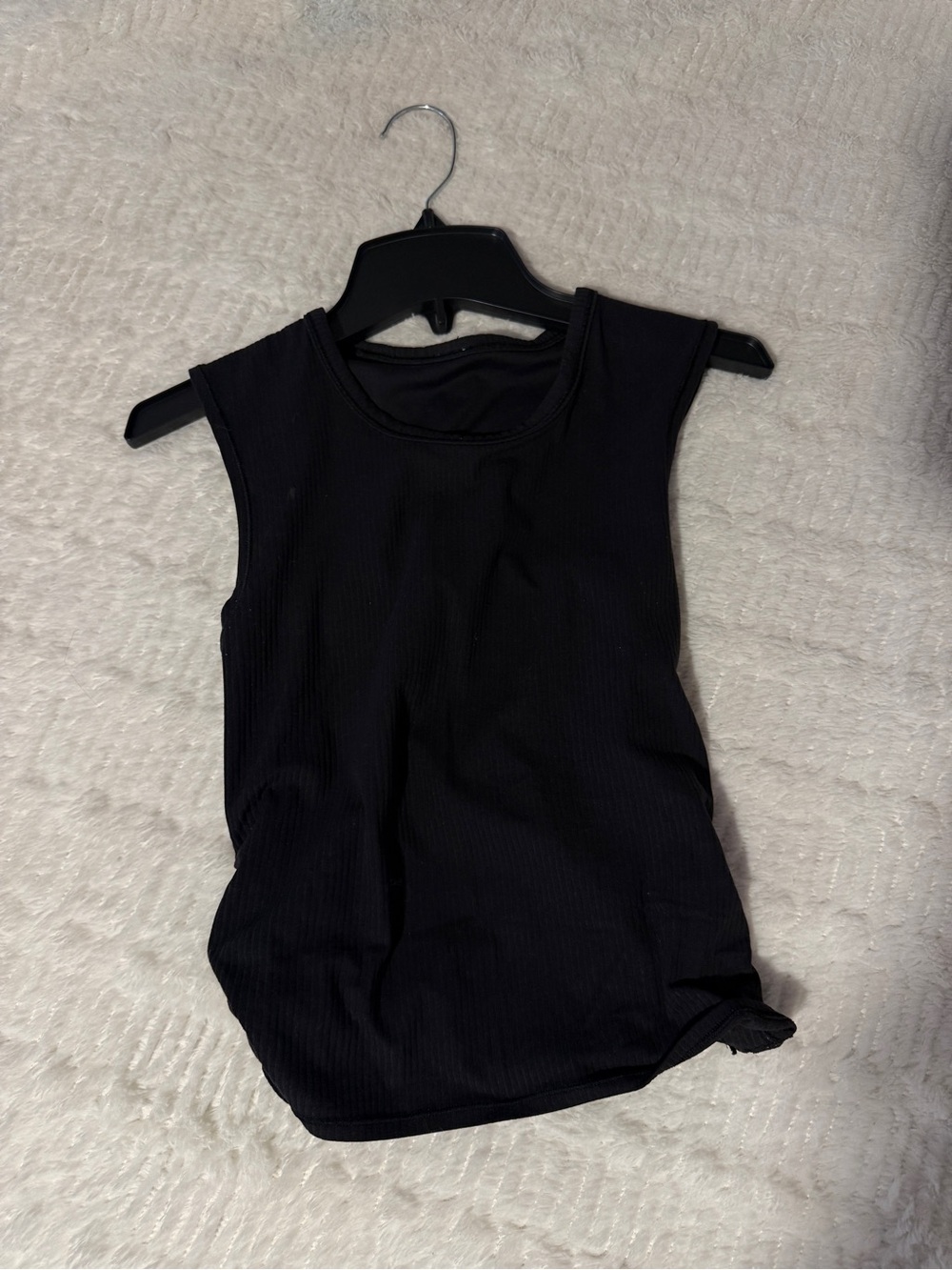 lululemon athletica Black Ribbed Tank Top